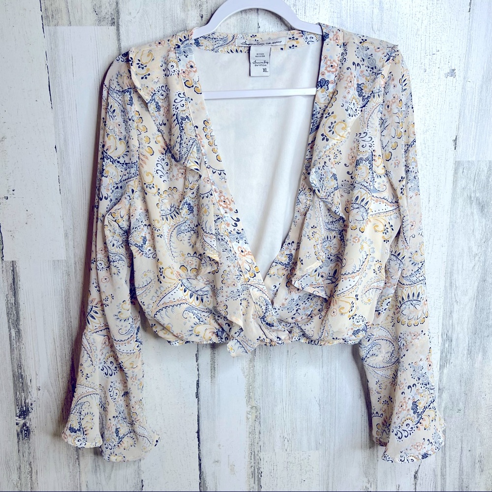 American Rag Floral Crop Top